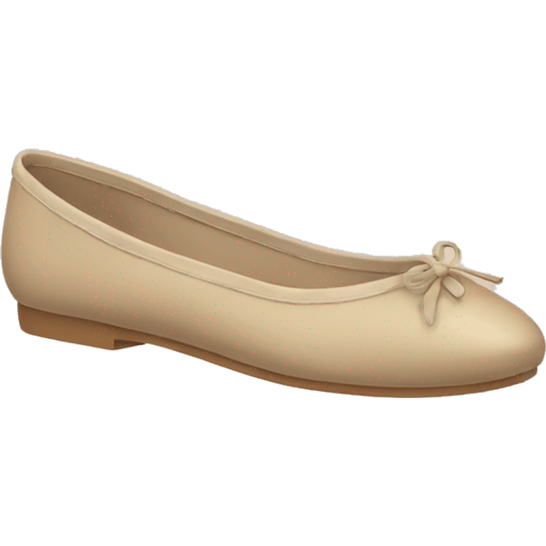 Beige ballet flats emoji