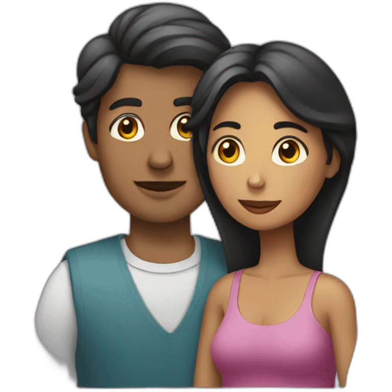 femme sur un homme emoji