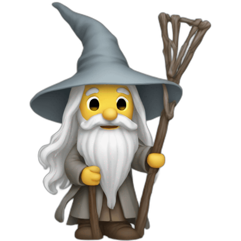 Gandalf holding a staff emoji