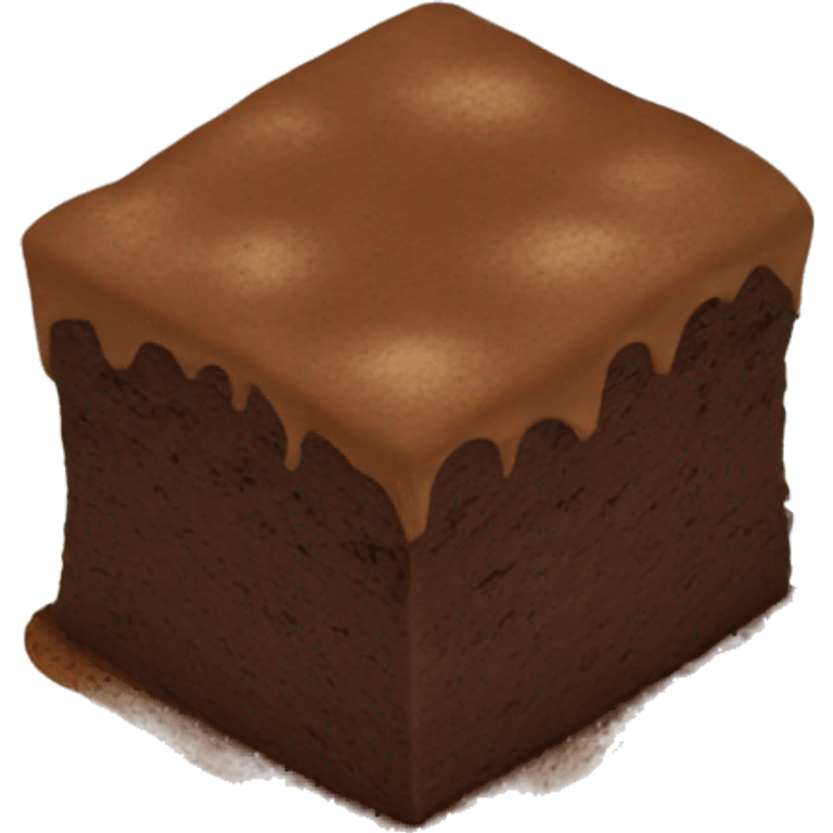 A brownie emoji