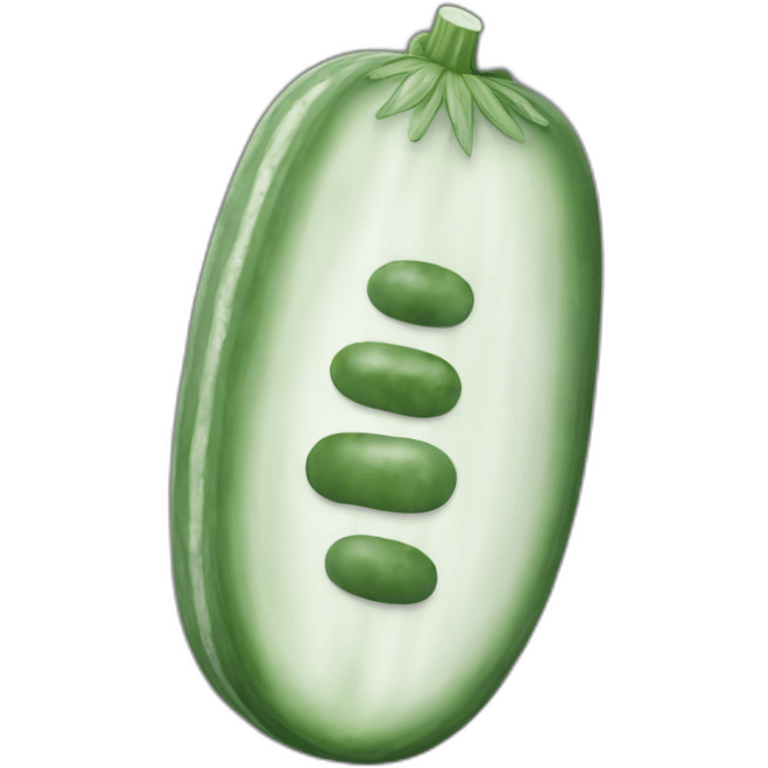 cucumber with ondom grayscale emoji