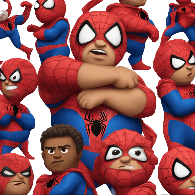 Fat fat fat spiderman emoji