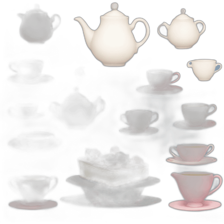 Tea party emoji