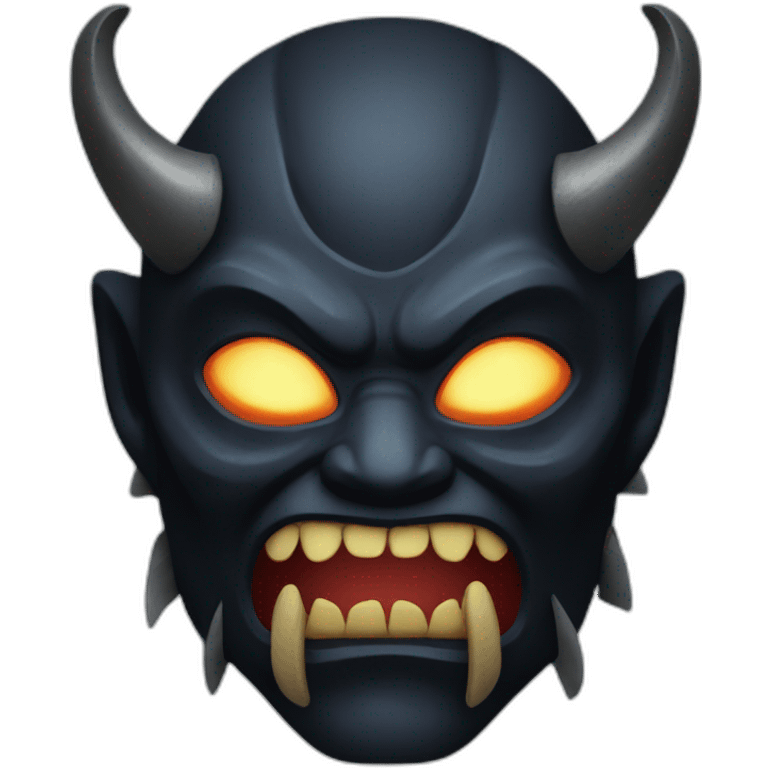 dark oni mask emoji