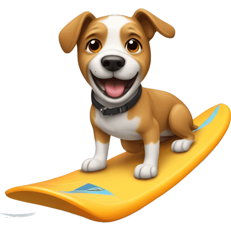 Dog surfing  emoji