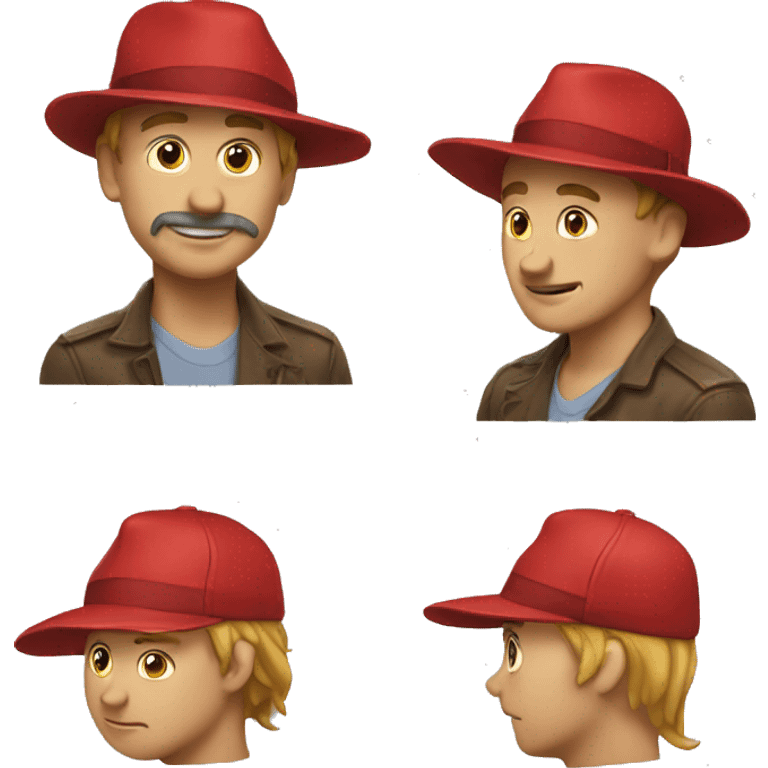 add a red hat emoji