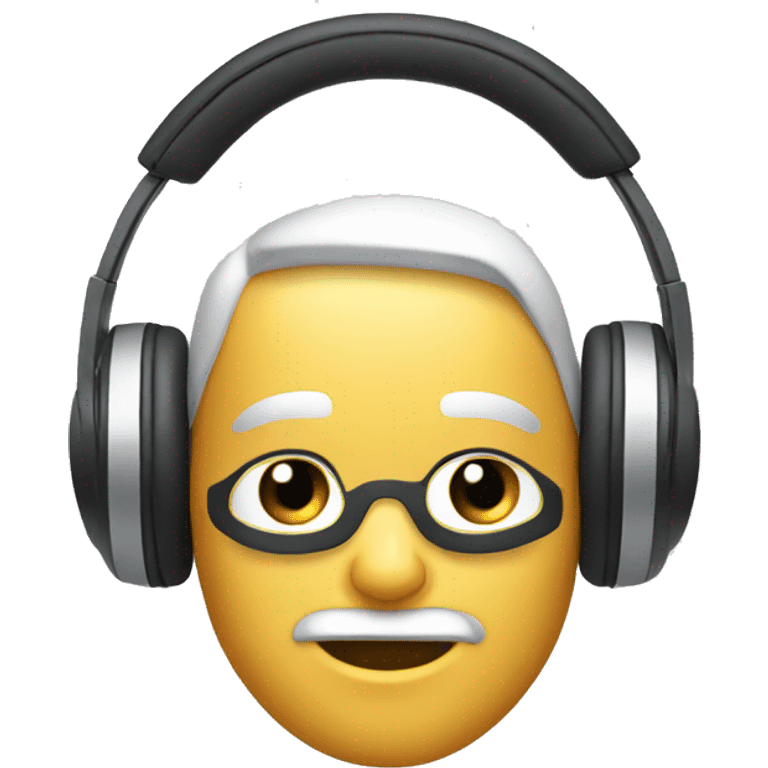 Professional studio headphones emoji