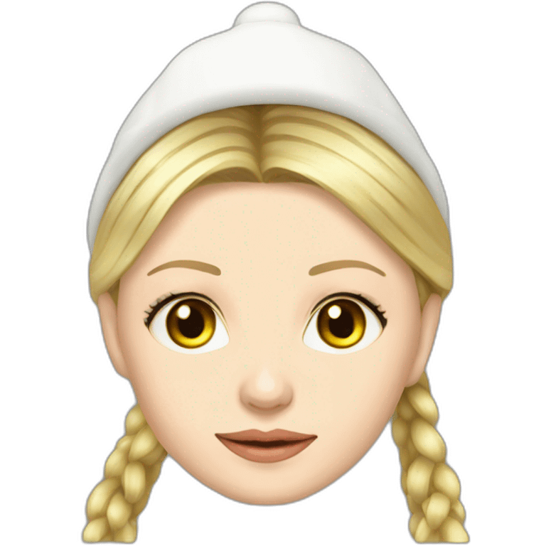 Yulia Tymoshenko in a New Year's hat  emoji