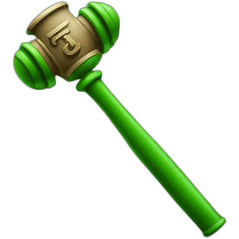 Green AI and judge hammer emoji