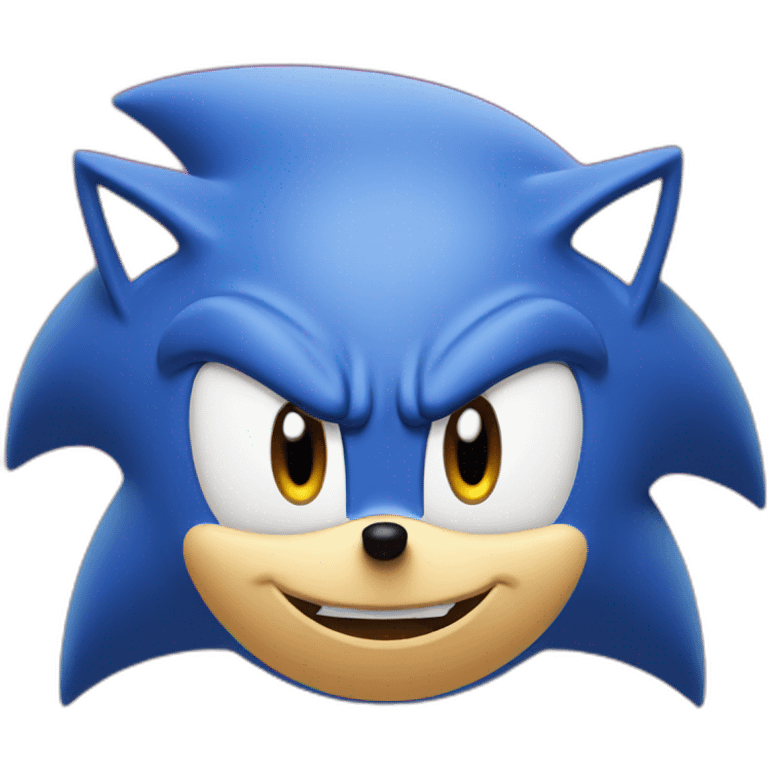 sonic face emoji