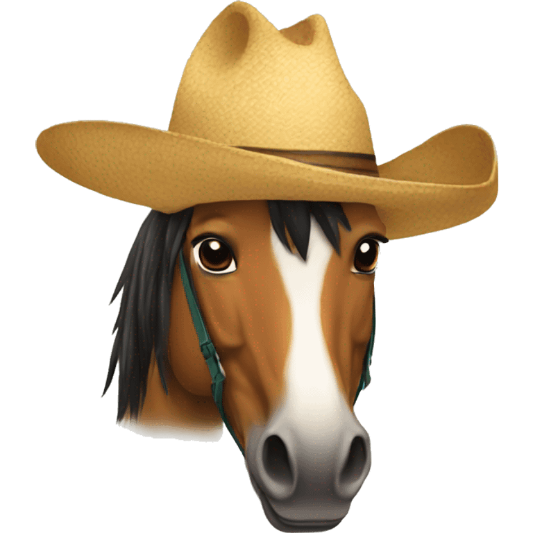 Caballo con sombrero  emoji