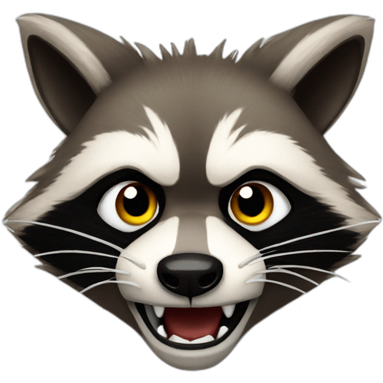 angry raccoon emoji