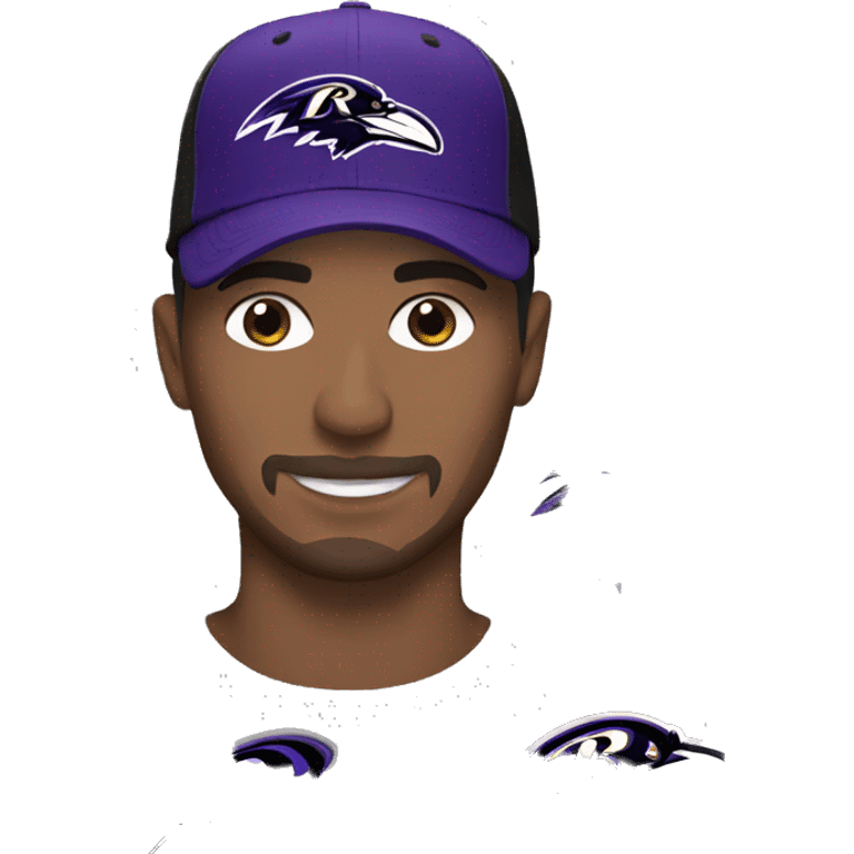 Ravens football hat emoji