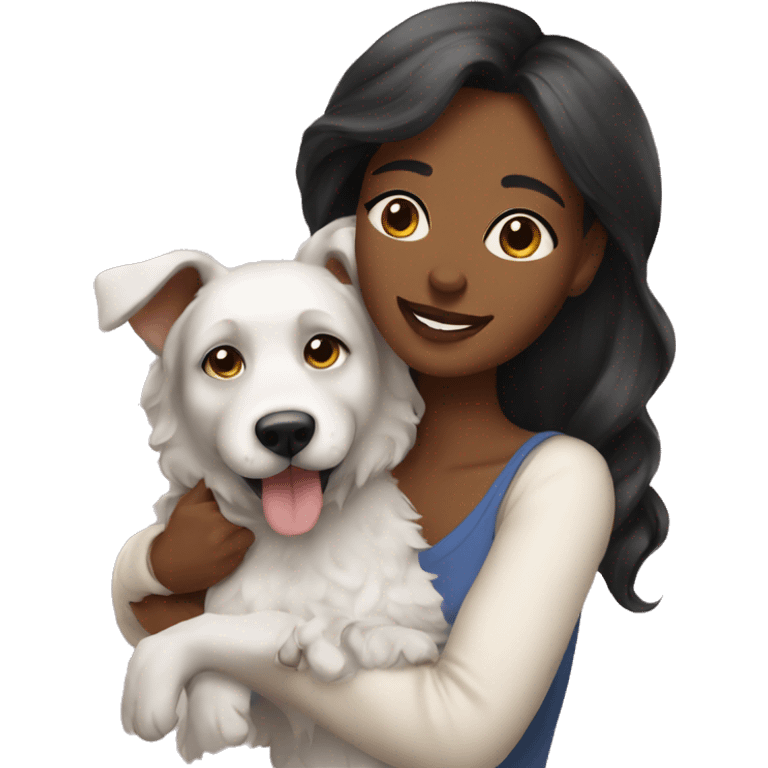 Beautiful dog mom emoji