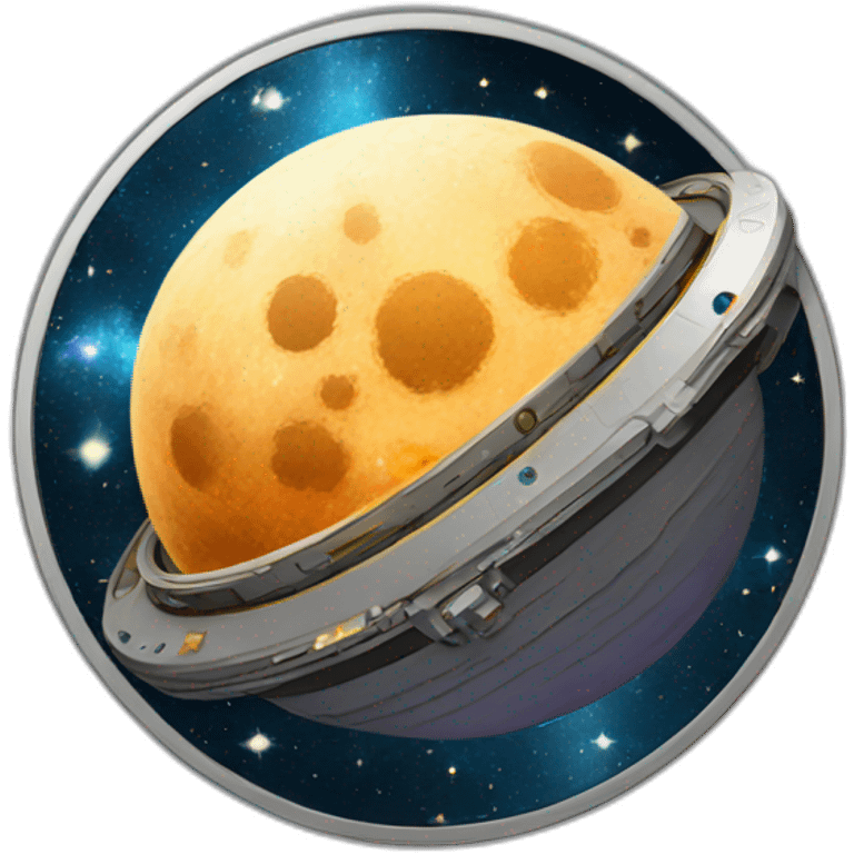 space themed coin emoji