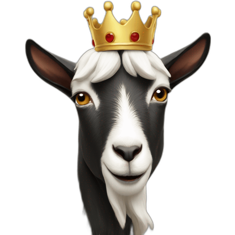 Goat in crown emoji