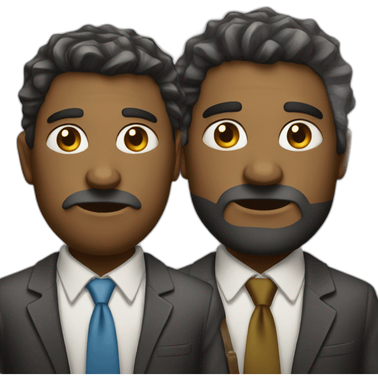 half of homeless and half of businessmen man emoji