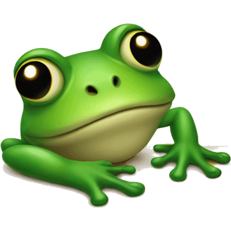 frog on table emoji