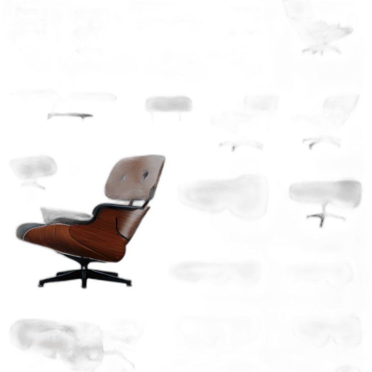 eames lounge chair and ottoman emoji