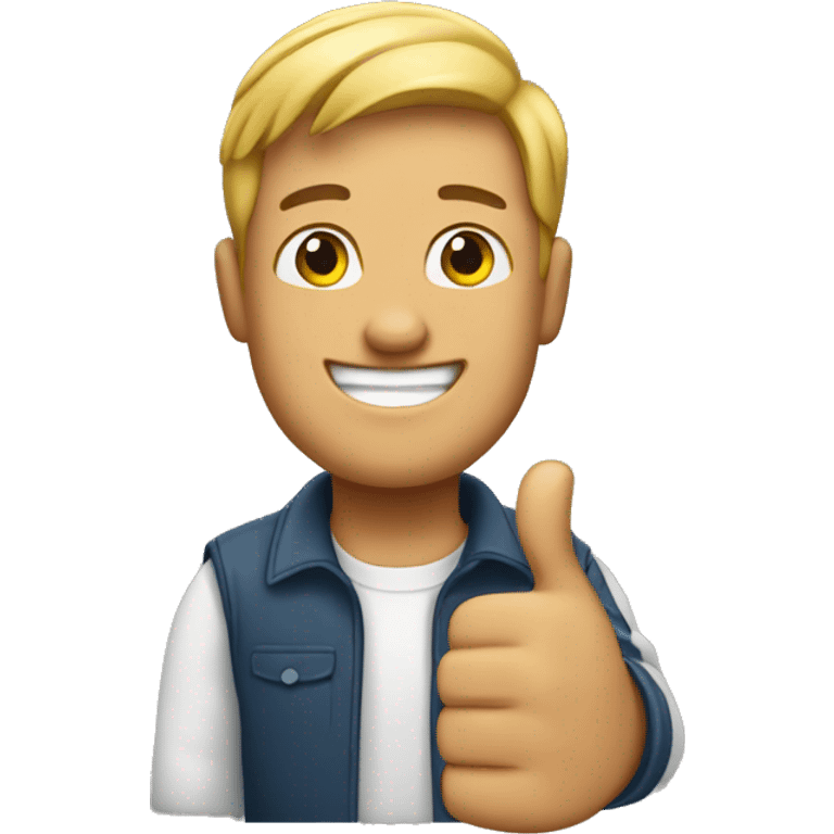 Man with thumbs up  emoji