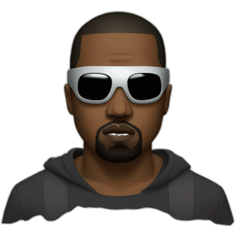 Kanye west in mask emoji