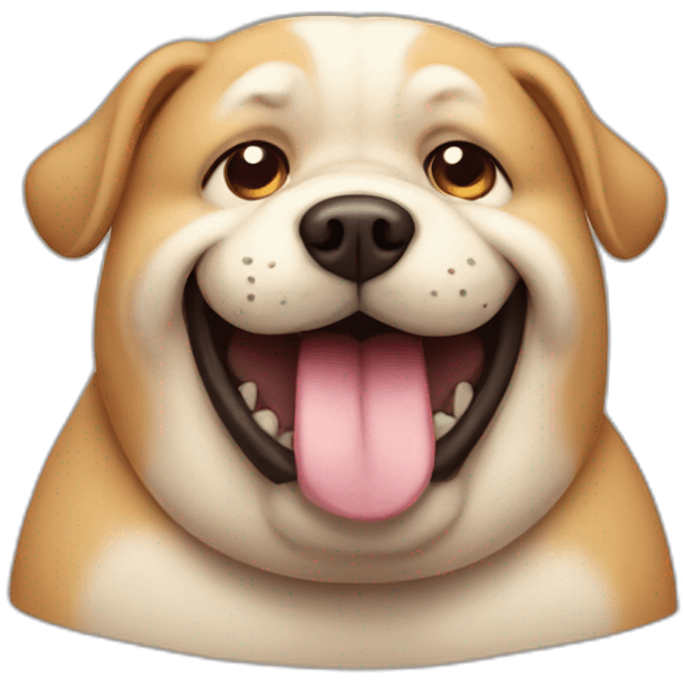 fat dog emoji