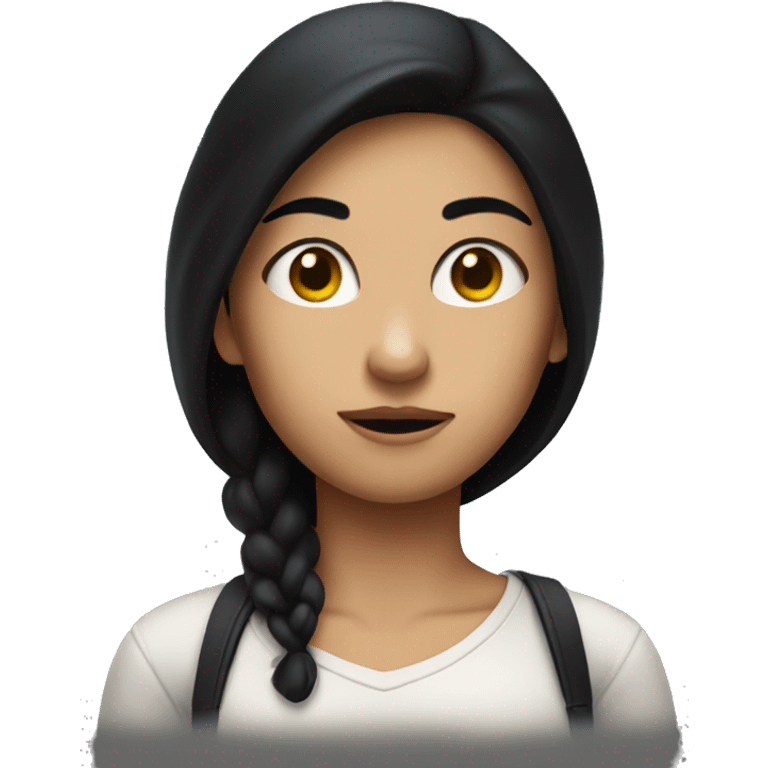 Thief girl with black hair emoji