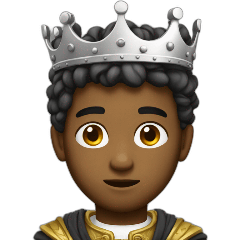 Young King white tired emoji