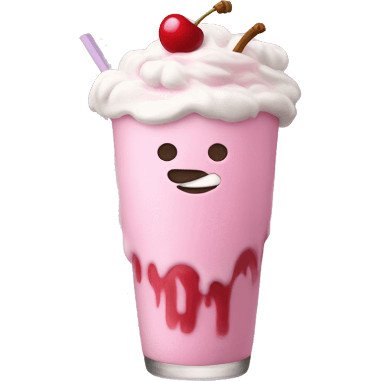 cherry milkshake emoji