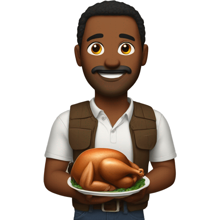 Hank with turkey emoji