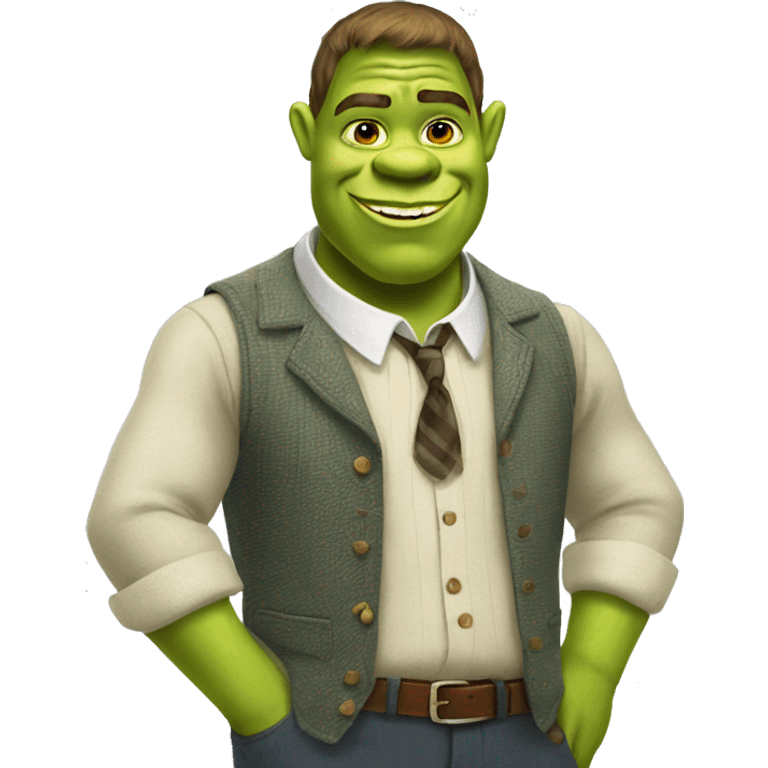 Preppy shrek emoji