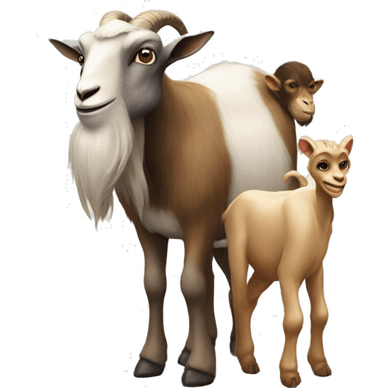 goat and monkey emoji