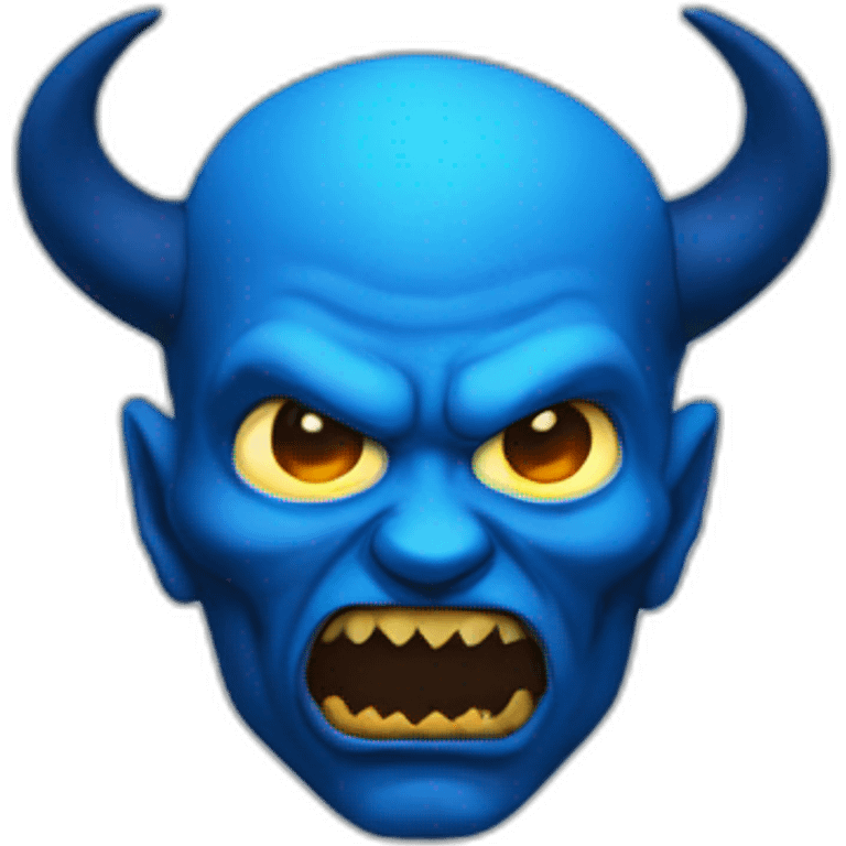 Demon blue emoji