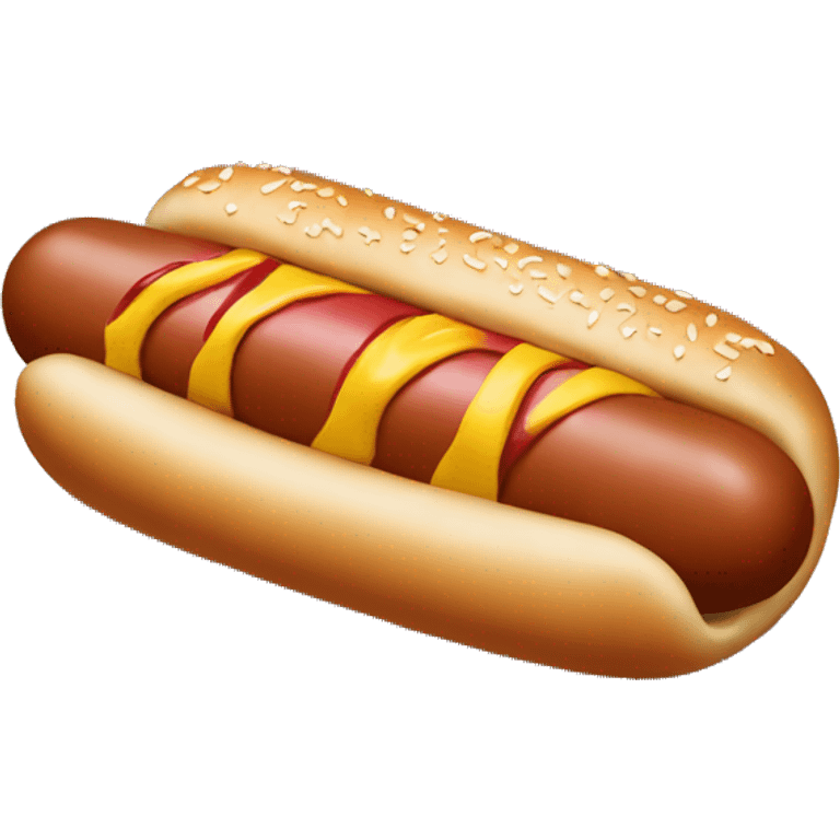 Hotdog rolling on sidewalk emoji