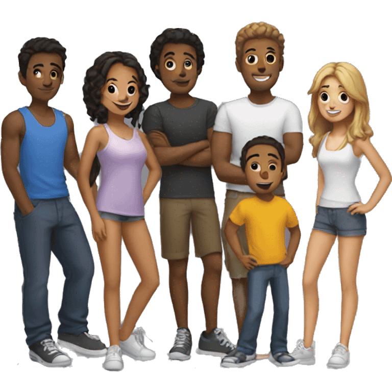 group of friends emoji