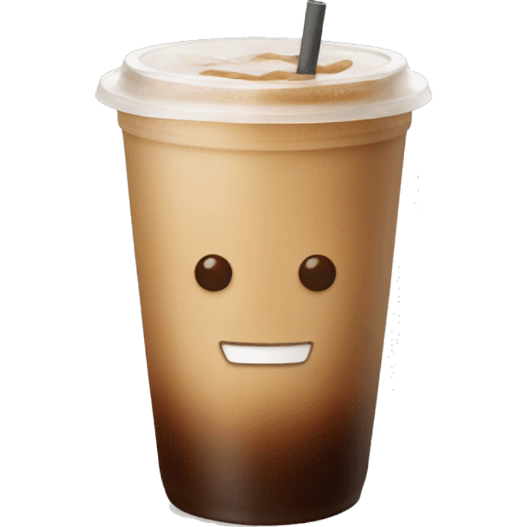 Fall ice coffee  emoji