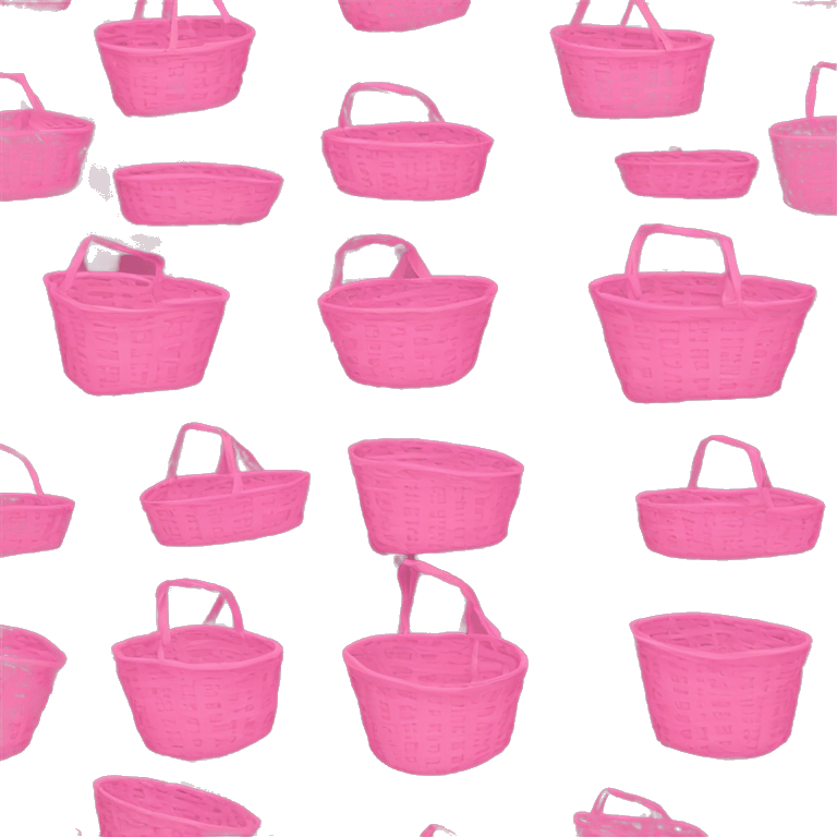 A pink basket  emoji