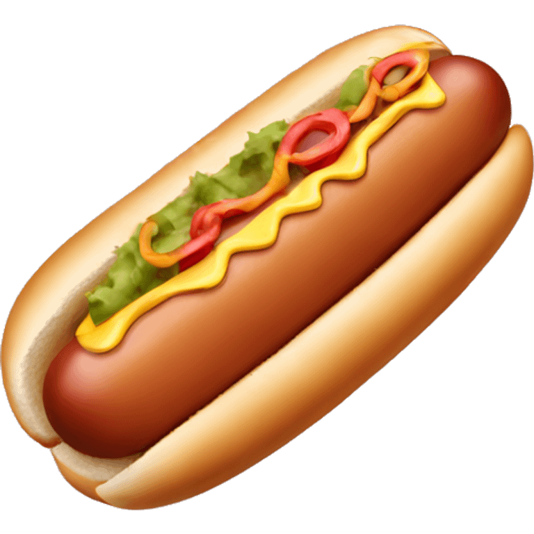 Coquette hot dog emoji