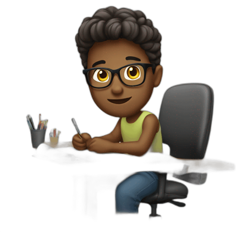 graphic-designer-at-desk emoji