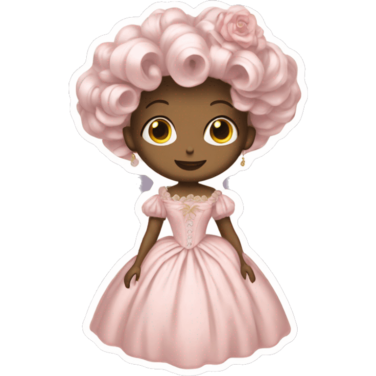 rococo pale pink dress emoji