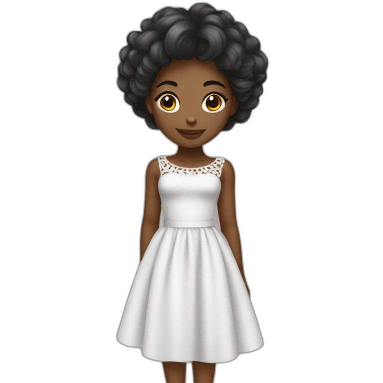 Beautiful nigerian girl wearing dress emoji