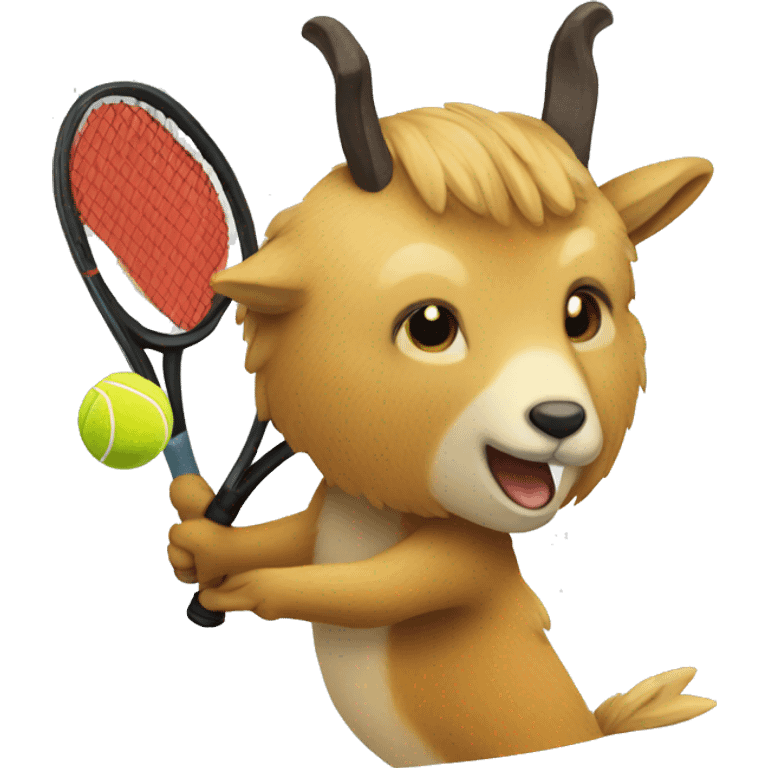 Chamois playing tennis emoji