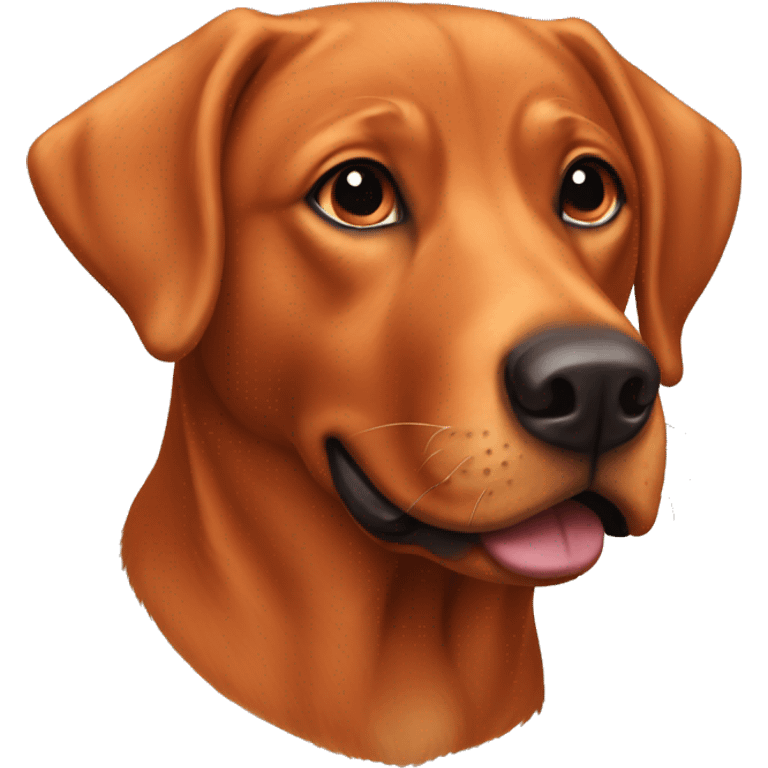 Fox red Labrador emoji