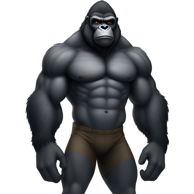 Big buff full body alpha gorilla emoji