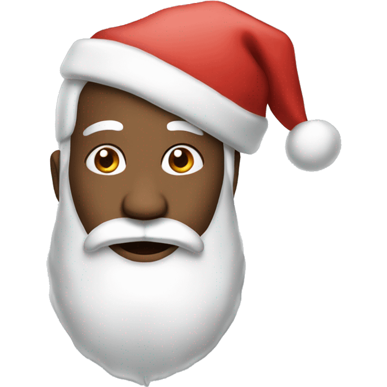 Santa with no beard  emoji