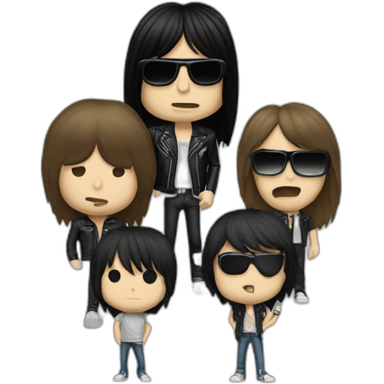 Los Ramones grupo de música emoji