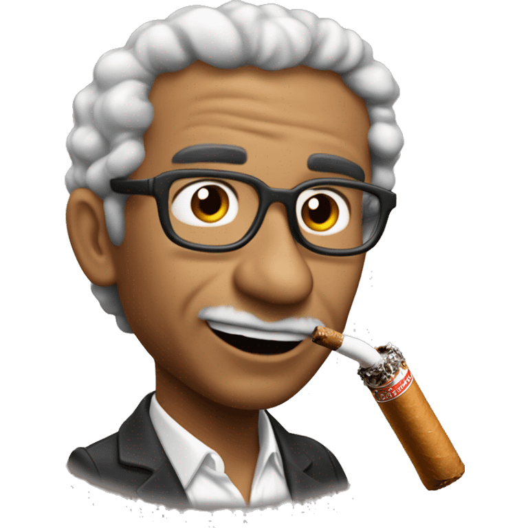 José Roberto with cigarrillos  emoji