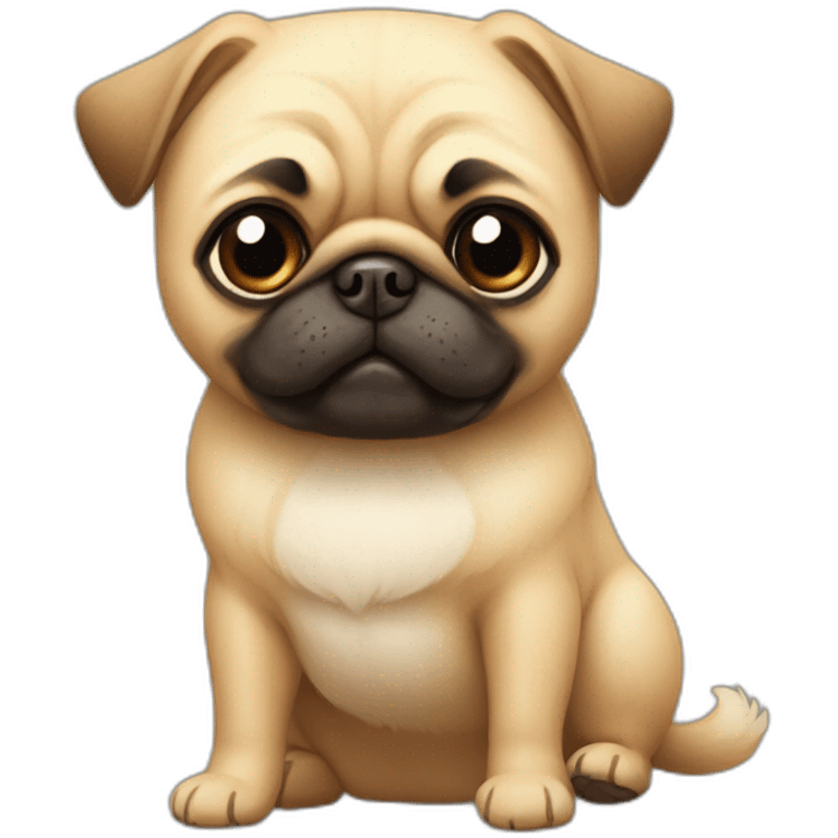 Dog pug y pomerania emoji