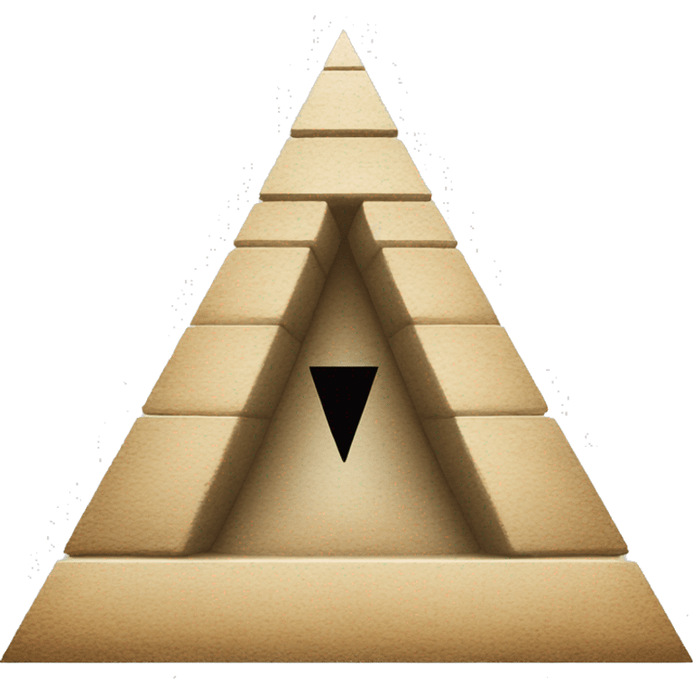 pyramid would be inverted, with the apex representing the 1% and the base, the 99% emoji