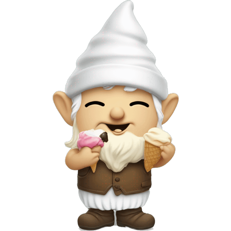 gnome eating ice cream emoji